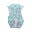 画像10:  【注文受付中】  6月新作  【Jennifer & Colour】BALLOON ROMPERS（バルーンロンパース）MINT：Chalk Stripe (10)