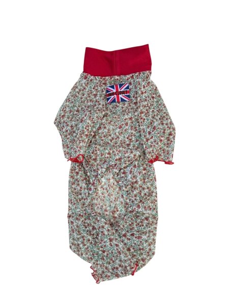 画像2:  3月新作 【キャバスーツ LIMITED】Airy SMOCK：HANA RED (2)