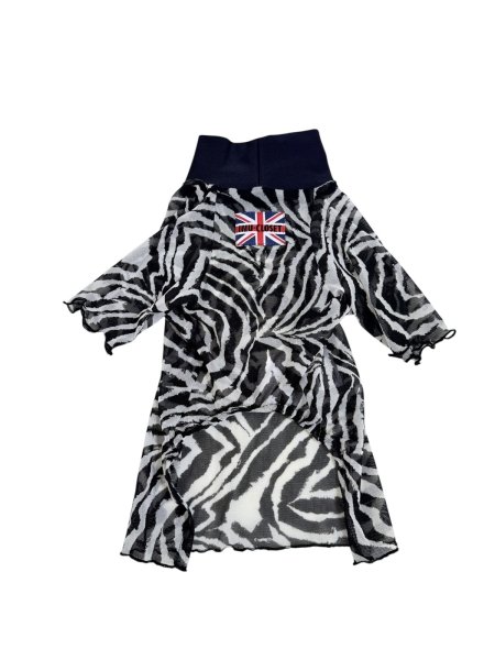 画像4:  【注文受付中】  8月新作 【CAVA TEE】Airy SMOCK：ZEBRA BLACK (4)