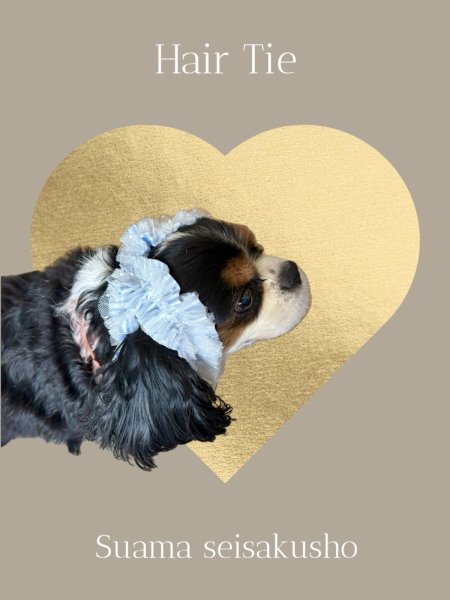 画像5: ヘアータイ【ホワイトチュール】 (5)