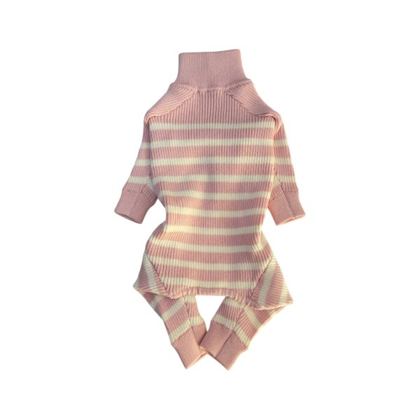 画像3:  12月新作 【Cavasuits KNIT】パネルボーダー2025：ピンク (3)