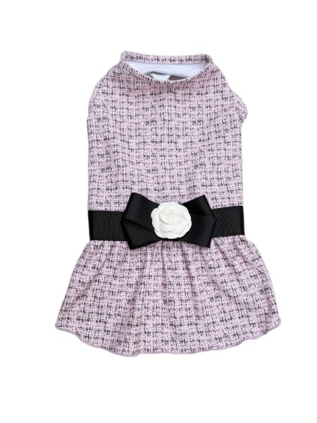 画像1:  【注文受付中】  12月新作 【Jennifer & Colour】Switch Dress：PINK TWEED (1)