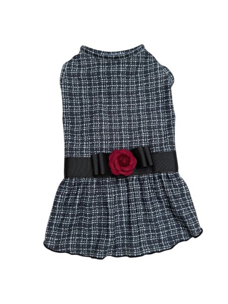 画像3:  【注文受付中】  12月新作 【Jennifer & Colour】Switch Dress：BLACK TWEED (3)