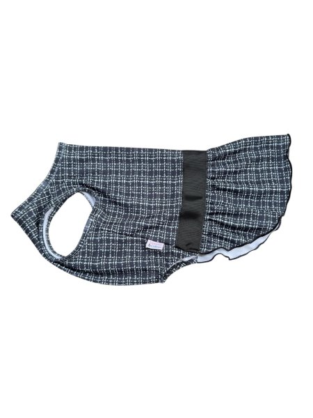 画像6:  【注文受付中】  12月新作 【Jennifer & Colour】Switch Dress：BLACK TWEED (6)