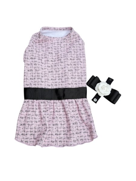 画像15:  【注文受付中】  12月新作 【Jennifer & Colour】Switch Dress：PINK TWEED (15)