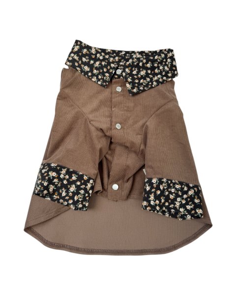 画像5:  【オリジナルネーム入り】 UNION BREW バリスタシャツ：コーデュロイ (5)