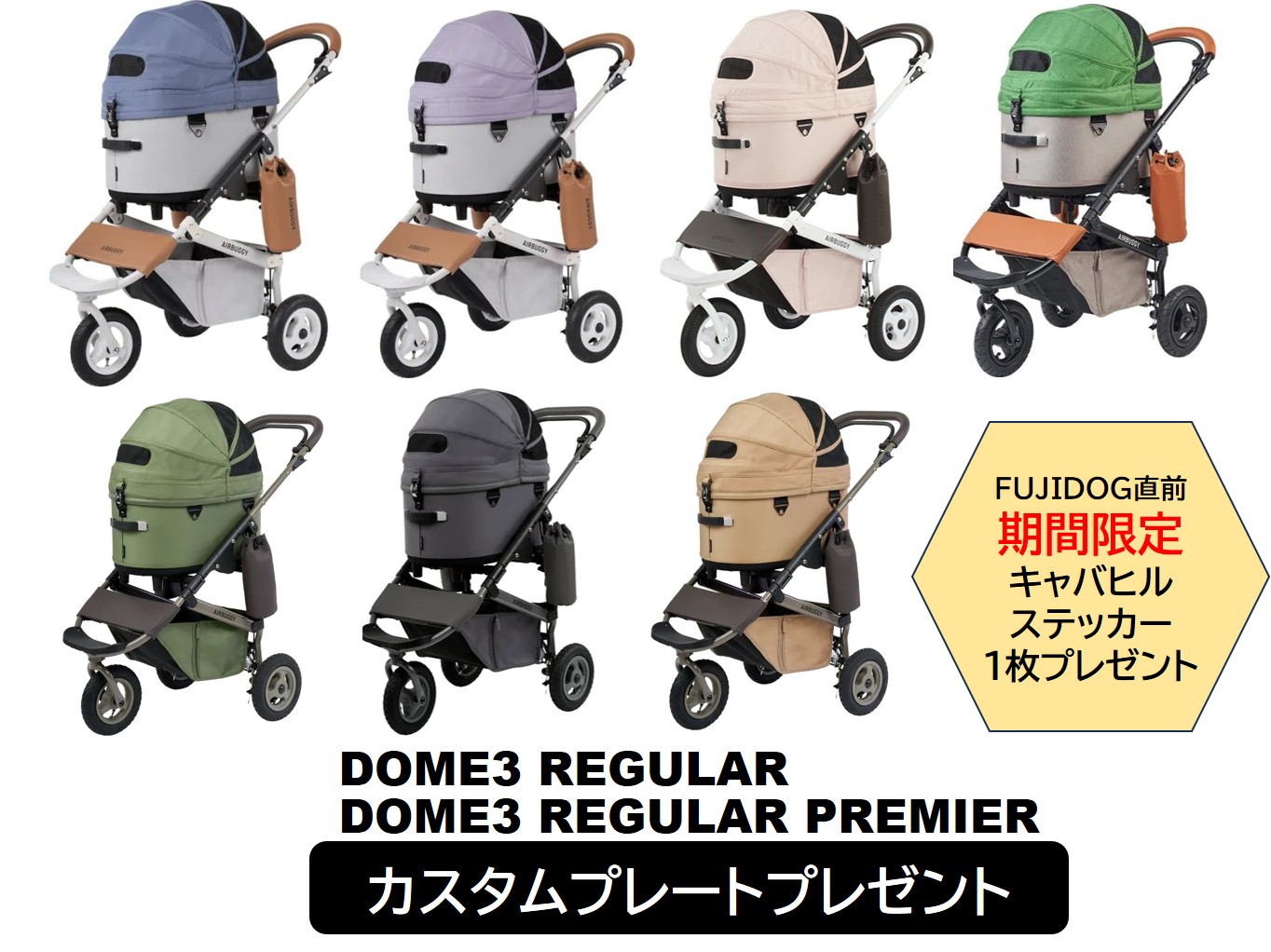 【期間限定キャバヒルステッカー付】【カスタムプレートプレゼント】エアバギー・DOME3・REGULAR(レギュラー)